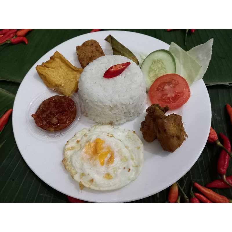 

Nasi Penyetan komlit
