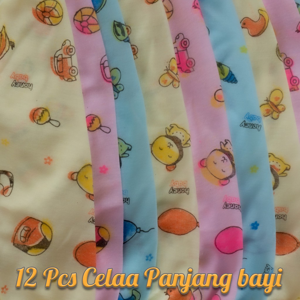 12 Pcs Celana panjang bayi ( 1 Lusin ) Murah Lusinan