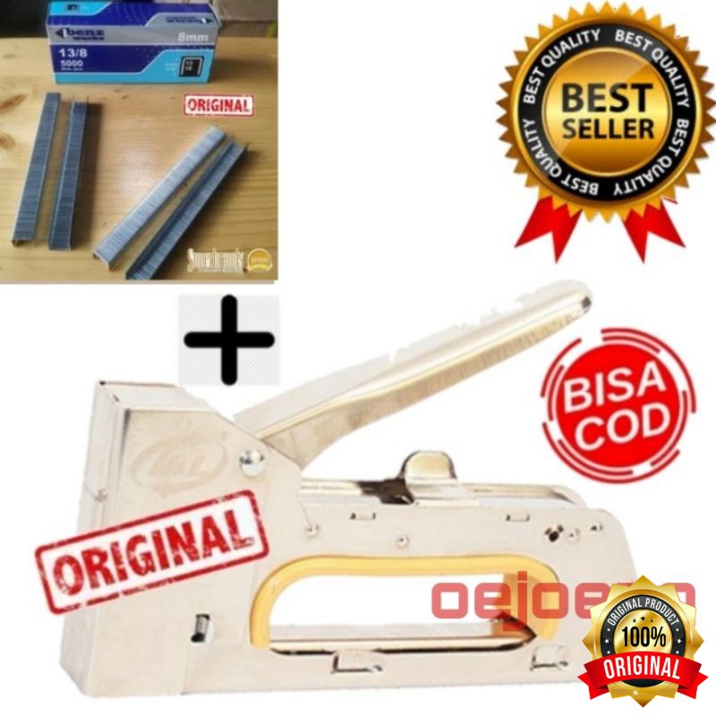 

Stapler Tembak / Cekrekan / Pengokot / Hekter Gun Tacker / Staples Sofa, Staples Jok, Stepler Motor,