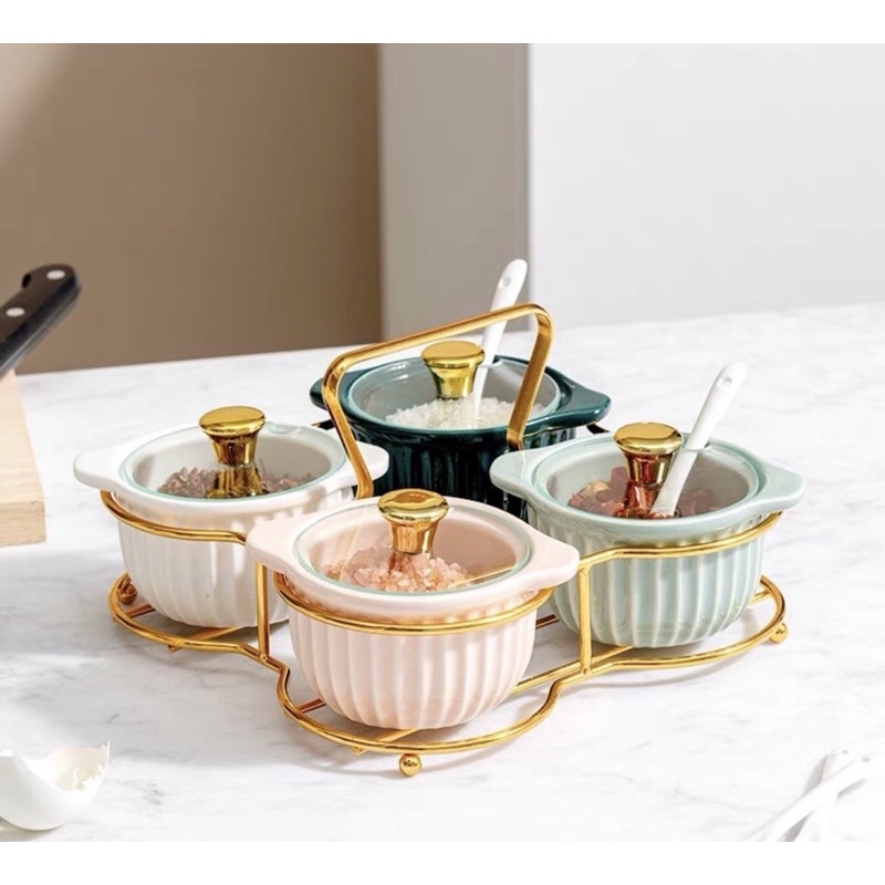 Tempat Bumbu Keramik Tempat Sambal Keramik Set Sambal Keramik