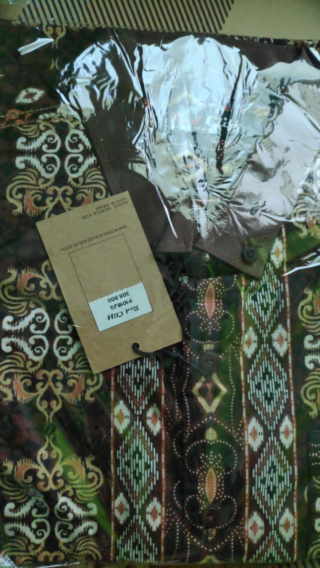 Redcliff P1013jg Mi - Kemeja Batik Pria Lengan Pendek