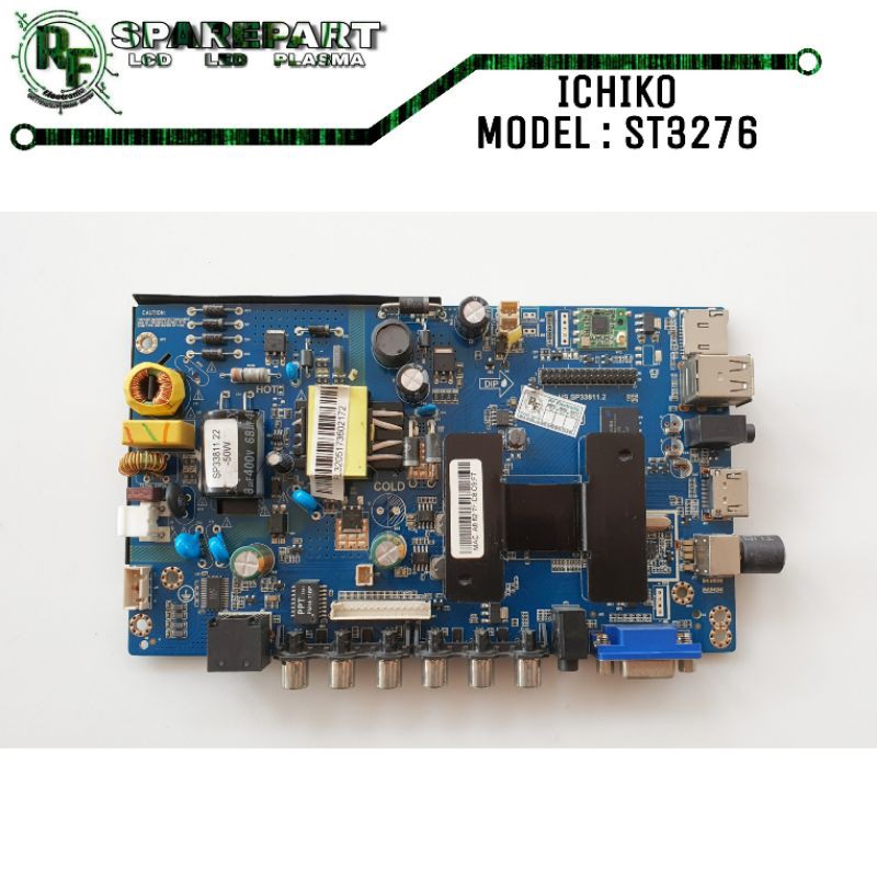 MB MOBO MAINBOARD MOTHERBOARD MESIN TV LED 32 INCH ICHIKO ST3276