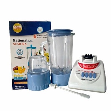 BLENDER NATIONAL Juicer Chopper LISTRIK KACA 220W - SUMURA SMR 106