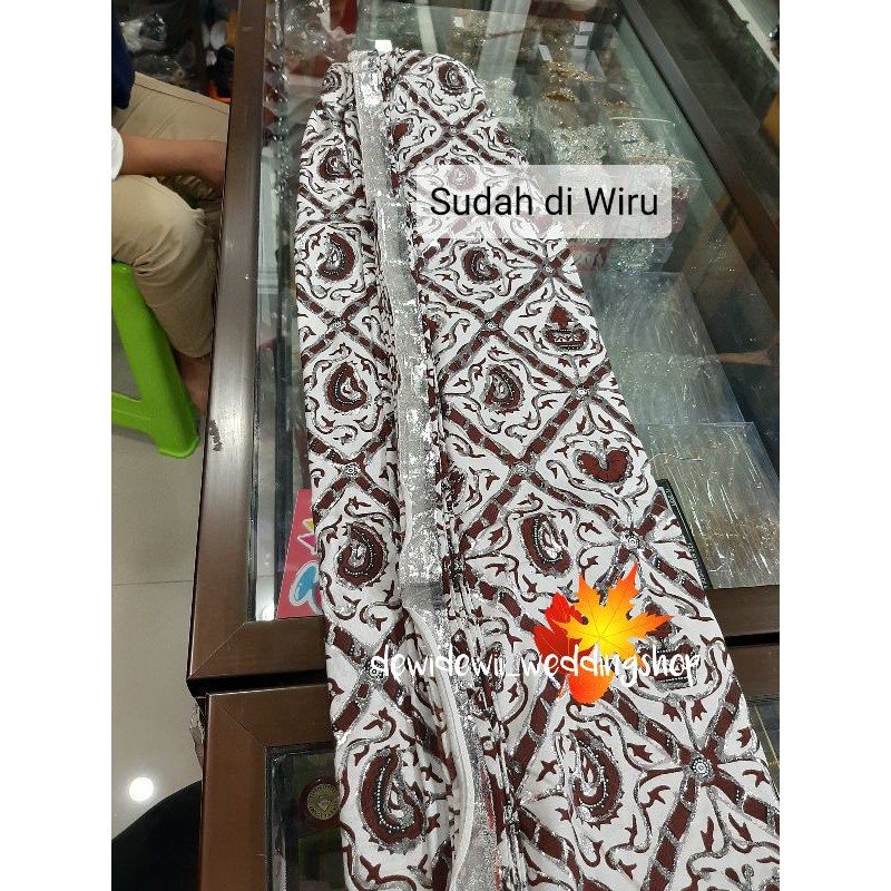 Jarik Pengantin Prada - Wiru Instan | Motif Banyak