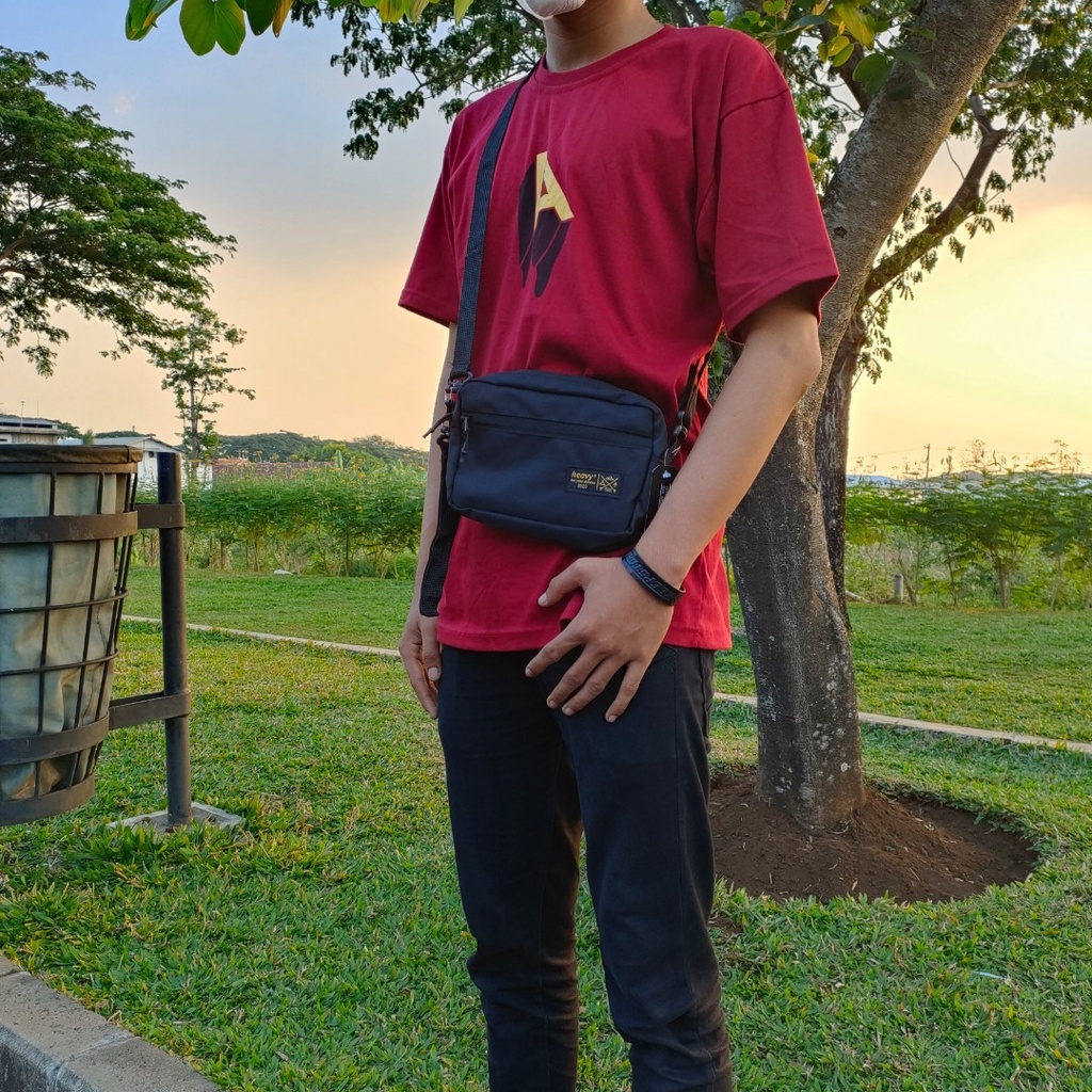 Handbag Selempang Pouchbag Casual Heavy / Tas Selempang Pria dan Wanita / Slingbag Casual Trendy