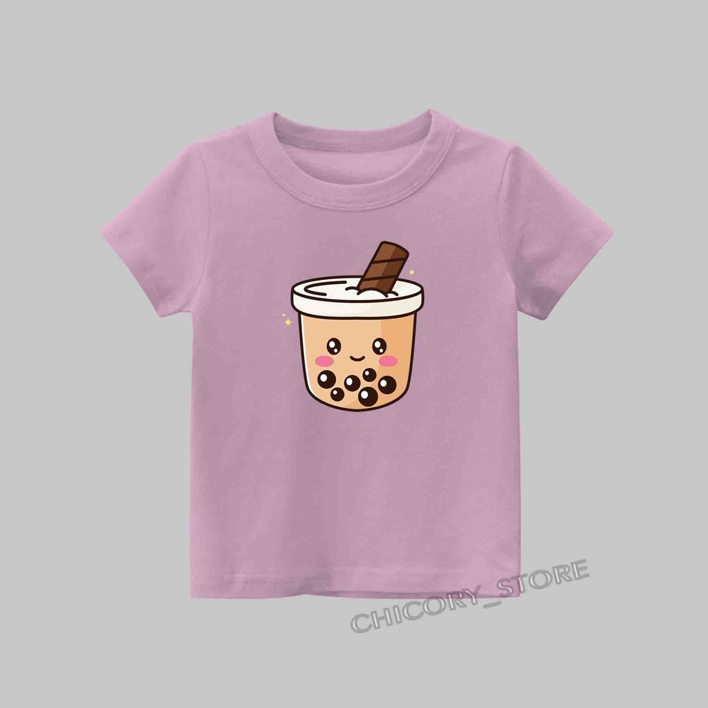 Import Quality MURAH BAJU KAOS ANAK CEWE COWO BOBA TERBARU KEREN BAHAN PREMIUM MOTIF BOBA