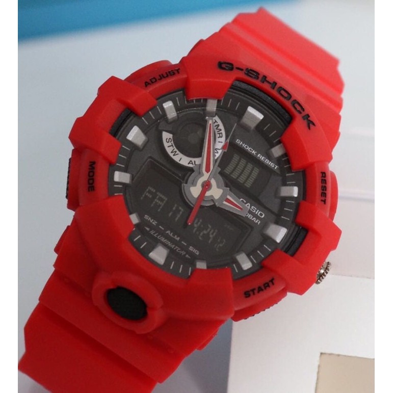 Jam tangan G Shock GA 700 Red list Black