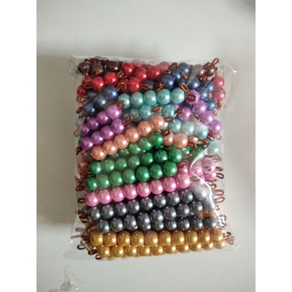 

Montessori beads/ decanomial beads (tanpa box)