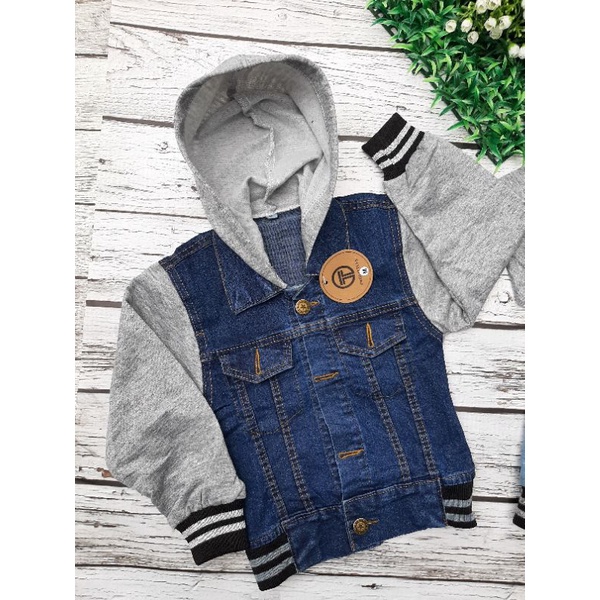 JAKET JEANS HOODIE ANAK (1-10tahun)