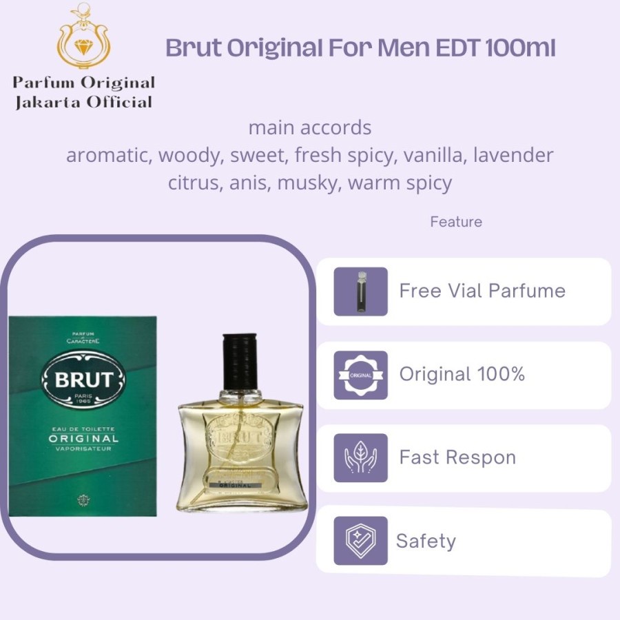 Parfum Parfume Perfume Asli Perawatan Kecantikan Original Import Branded Pria Laki Laki Cowok Brut O