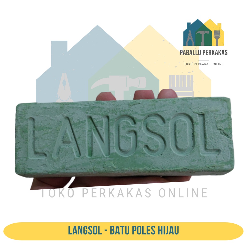 Batu Poles Hijau Langsol / LANGSOL BATU IJO UNTUK POLES STAINLESS LANGSOL HIJAU
