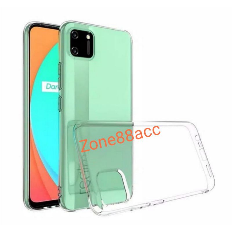 Realme C11 Softcase Silicon Ultrathin Clear Case TPU Casing Bening Cover