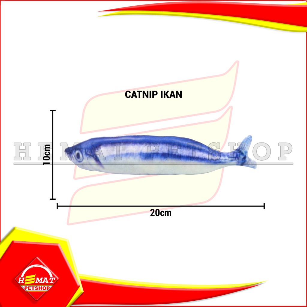 Mainan Kucing Anjing Gigitan Pet Toy Cat Nip Catnip Fish Ikan Murah