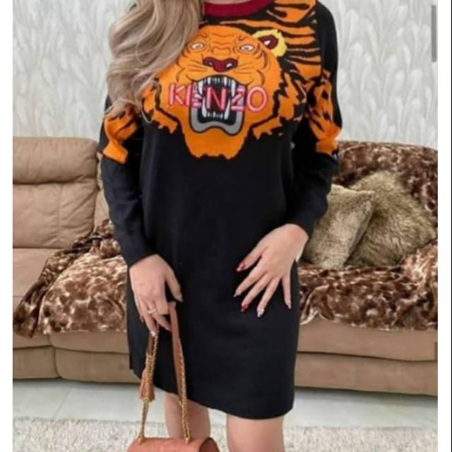 TUNIK (MINI DRESS) KENZO PREMIUM - TUNIK IMPORT - MINI DRESS