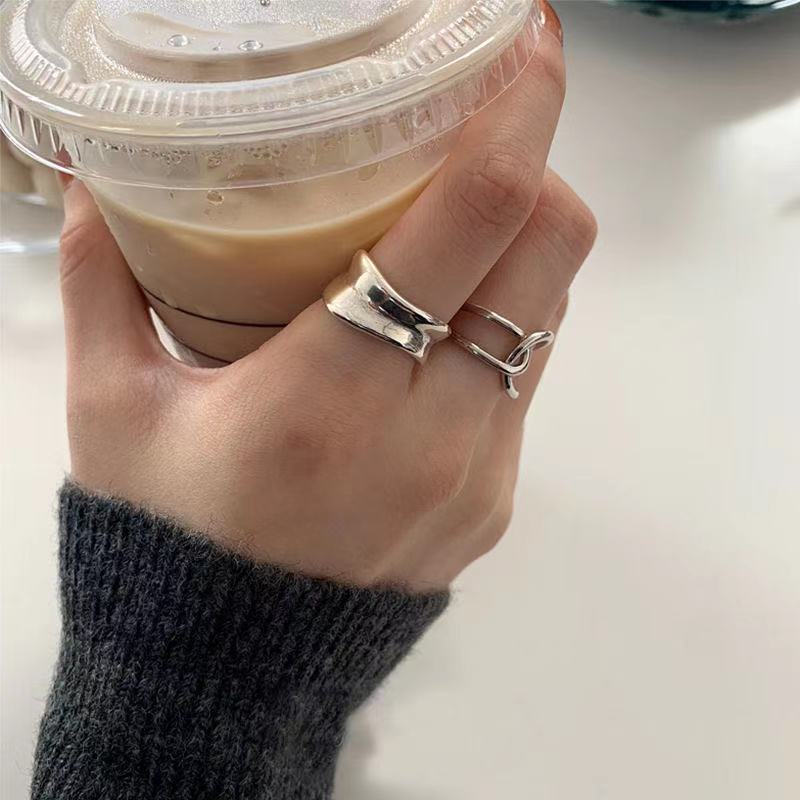 Cincin Model Terbuka Gaya Retro Jepang Dan Korea Untuk Wanita