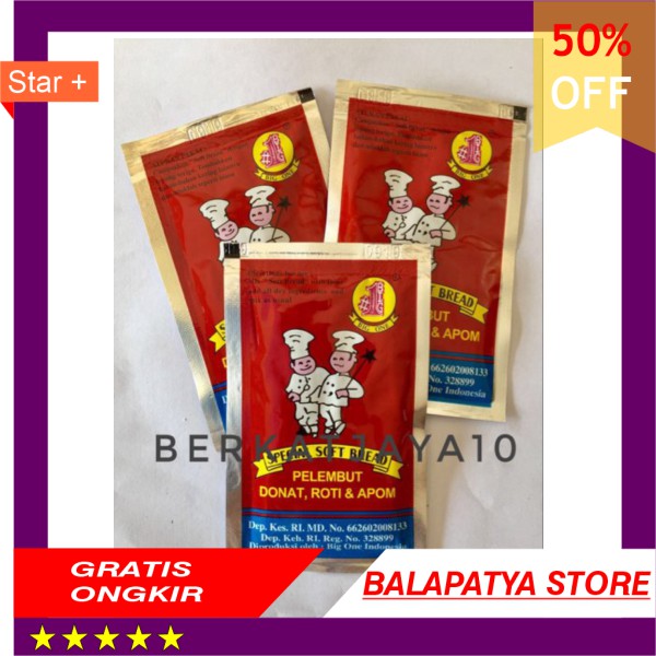 

LIMITED EDITION!!! Special Soft Bread pelembut donat roti apom big one sachet 10 gr