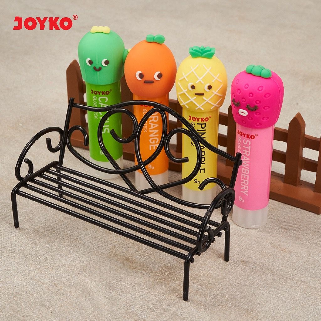 LEM STICK JOYKO MODEL BUAH-BUAHAN IMUT LUCU LEM KERTAS PUTAR TERMURAH KUALITAS IMPORT READY GROSIR COD