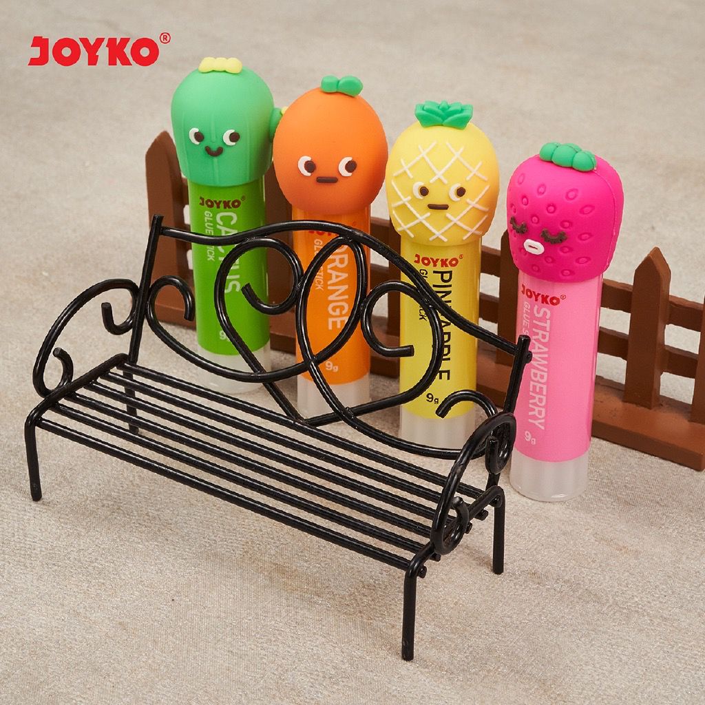 LEM STICK JOYKO MODEL BUAH-BUAHAN IMUT LUCU LEM KERTAS PUTAR TERMURAH KUALITAS IMPORT READY GROSIR COD