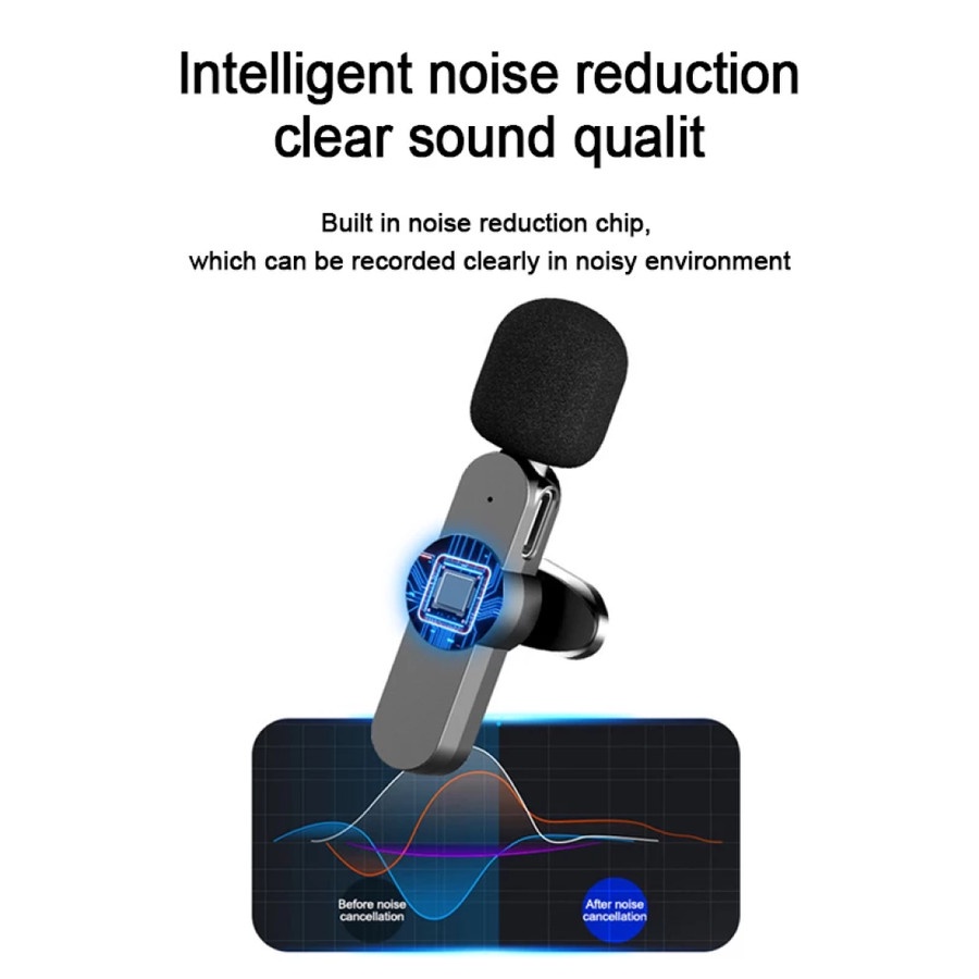 Mijia Microphone Wireless Portable Audio Video Recording Mini Mic