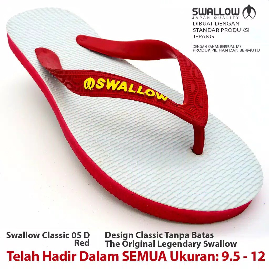 (COD) Sandal Jepit Karet Swallow 05 Classic Murah