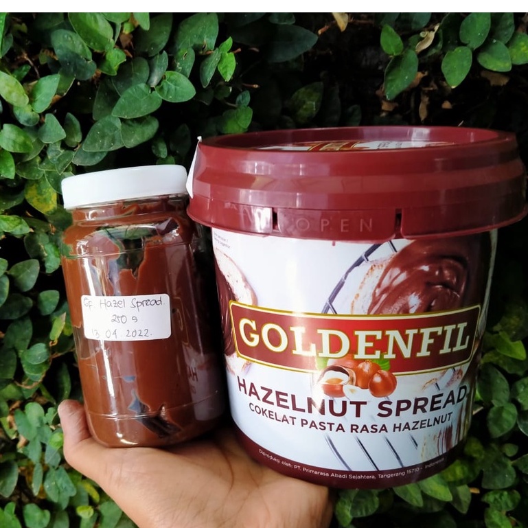 

repack goldenfil hazelnut spread 250gram goldenfil hazelnut sspread 250gr repack