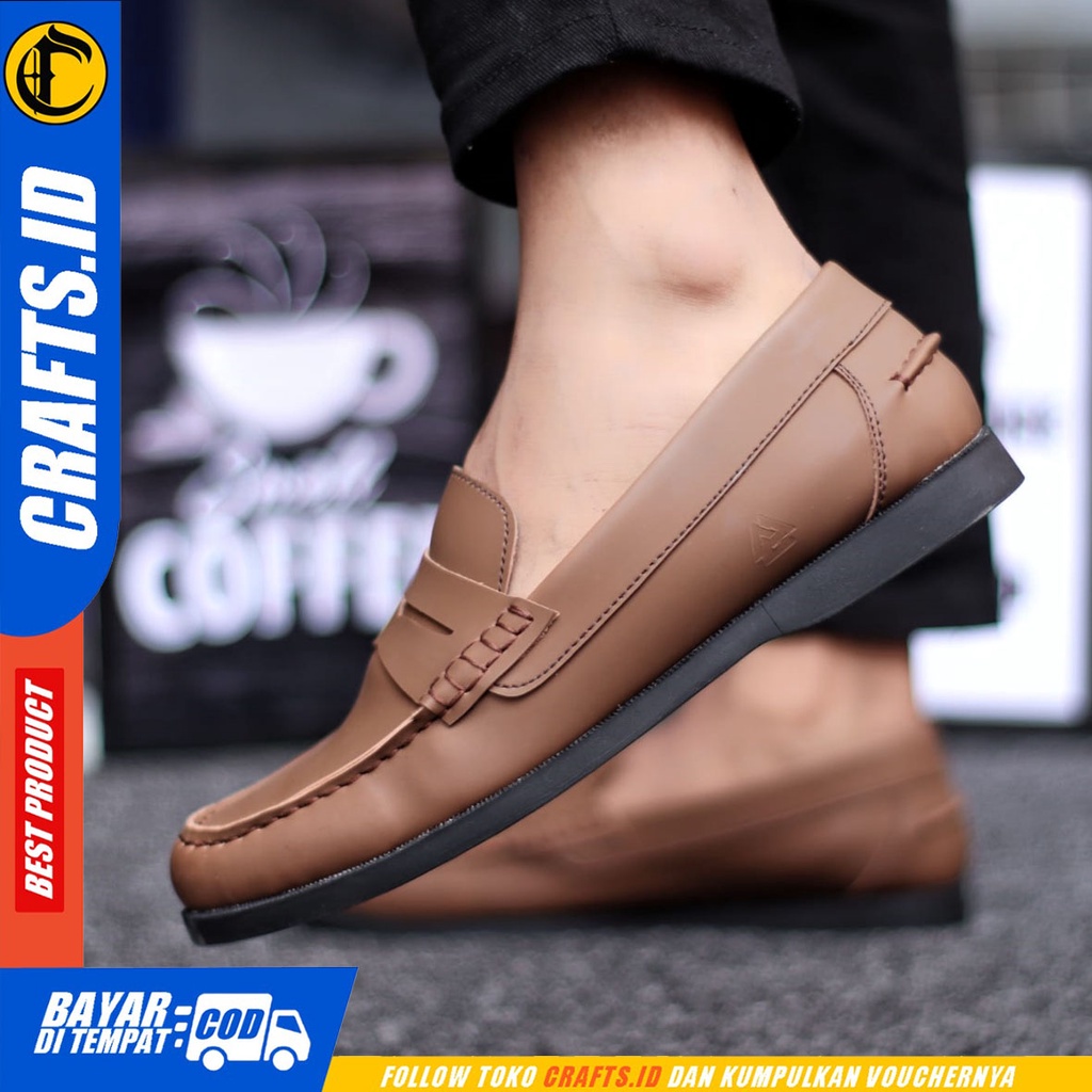 CRAFTS Irics - Sepatu Formal Pantofel Kerja Casual Slop Pria