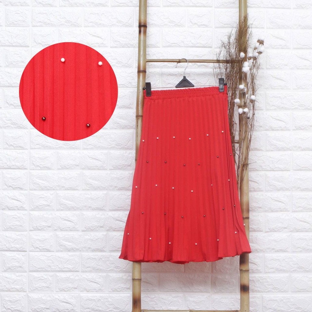 KIYOREN ROK PLISKET ANAK PREMIUM / ROK PLISKET ANAK MUTIARA / ROK PLISKET ANAK