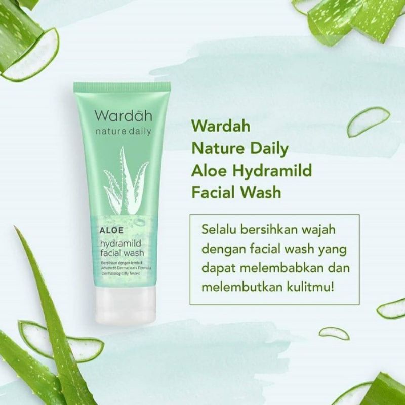 Wardah Nature Daily Aloe Hydramild Facial Wash