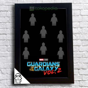 Frame Lego minifigures guardian of galaxy
