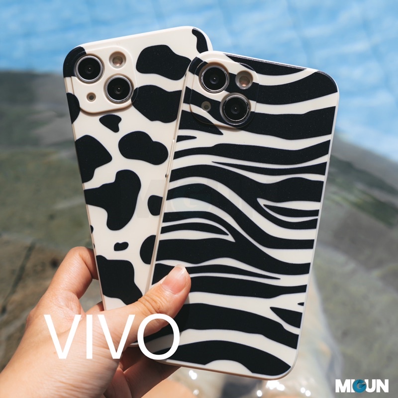 Moo Zebra Patern Case - For VIVO Y20 Y15 Y12 Y17 Y12i Y30 Y30i Y50 Y20i Y20S Y31 Y51 Y91 Y93 Y95 Y91C