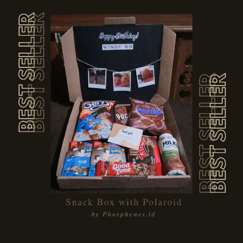 

Snack Box Polaroid | Hampers Snack Box | Gift Box Kado Hampers