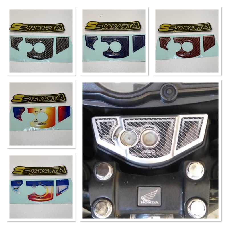 STICKER STIKER EMBLEM KONTAK HONDA VERZA TIGER MEGA PRO PRIMUS CB 150 LAMA TIMBUL