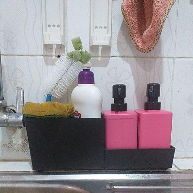 Rak Peralatan Dapur , Rak Serbaguna Peralatan Dapur Warna  Hitam 31x10x12 Cm Ri602