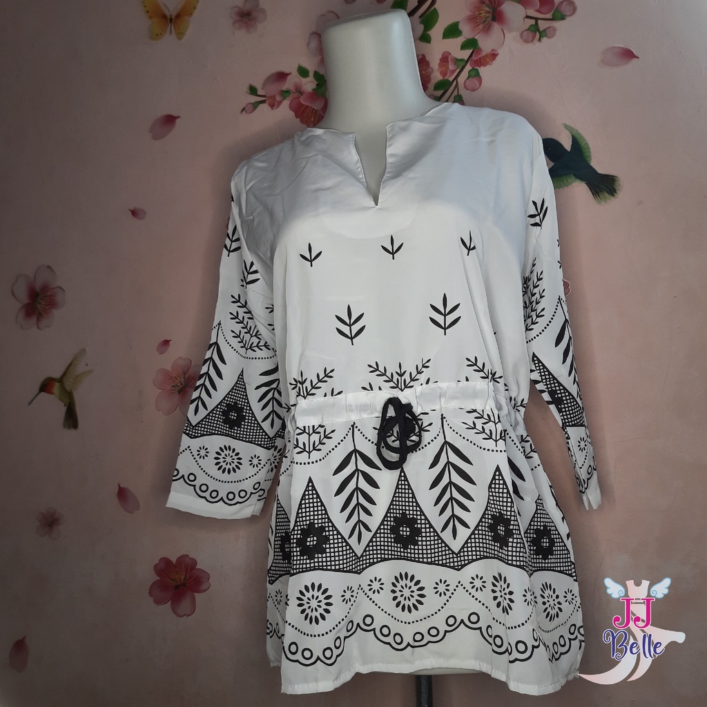 Velove Collection Ethnic White Kemeja (BWV001)