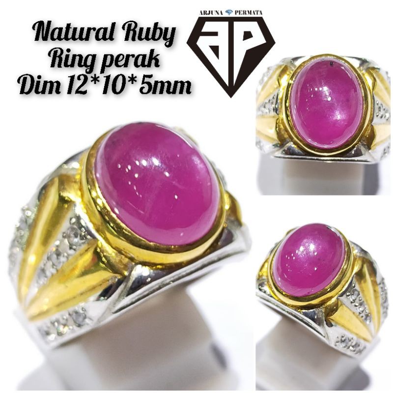 Cincin batu Ruby Mozambique