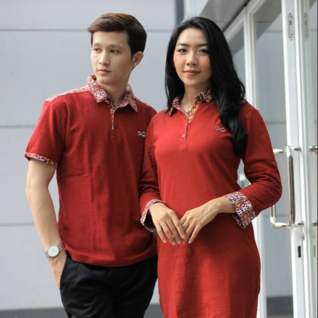 Loyal - Couple Batik Maroon M L XL