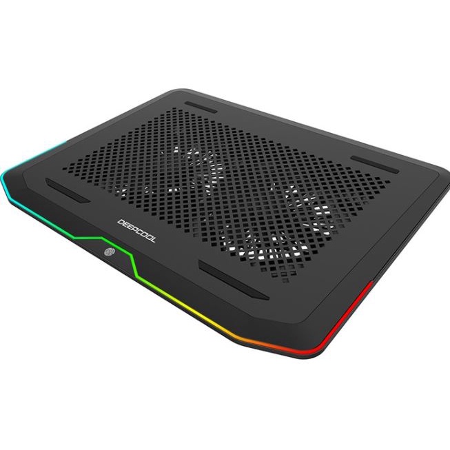 Cooling pad laptop gaming deep cool 2 fan 140mm mesh usb 3.0 n80 rgb - coolingpad cooler notebook n-80