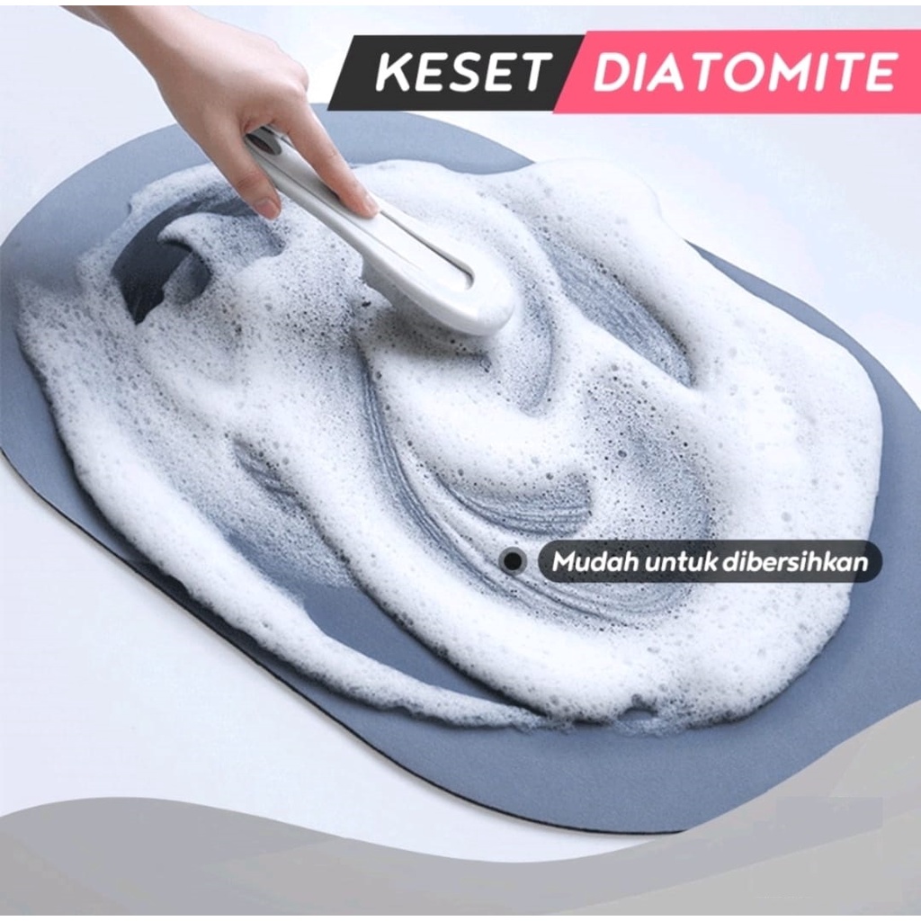 KD82 Keset Kaki Kamar Mandi Keset Diatomite Keset Lantai Anti Slip Serap Air Keset Kamar Tidur Keset Kaki Anti Bau Keset Anti Bakteri