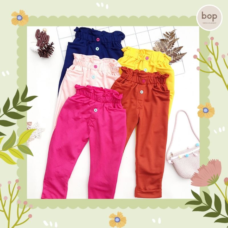 Lolly Pants Celana Panjang Anak Cewek Size SML XL XXL Untuk Anak Usia 1 sd 7 Tahun Celana Anak Cewek