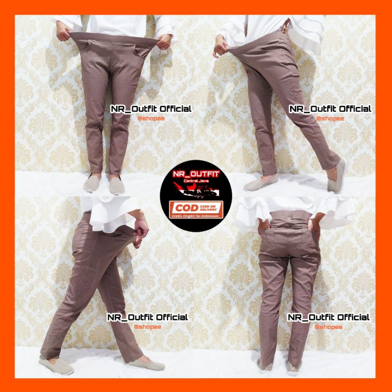 Jumbo Celana Leging Saya L5-L8 Legging Wanita Bahan Soft Jeans Import Tebal Panjang Super Stretch Lejing Full Karet Tregging