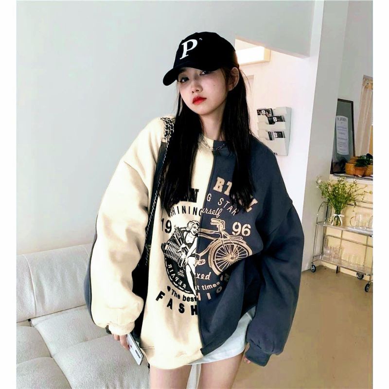 TEEN 2XL 3XL Sweater Crewneck Oblong | Outerwear Pria  Wanita Bahan Fleece Fashion Terkini Korean Style