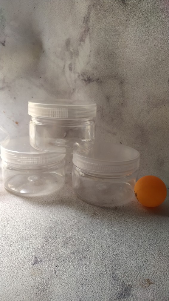 Toples Tabung Silinder 300 Ml - Jar Plastik 300ml Fox Tutup Ulir Putar