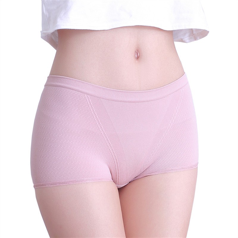 GO! CD553 Celana Dalam Wanita Polos Bahan CD Anti Selip Model Mid Waist  Olahraga Yoga Sport Import