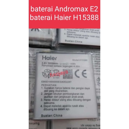 Baterai Andromax E2 Baterai Battry Batry Haier H15388 Original