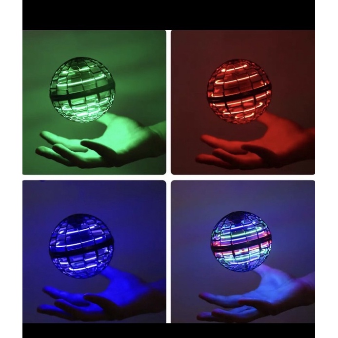 FLYING Nova Boomerang Spinner Bola Terbang Drone Flying Ball Flying Nova Pro UFO Ball Drone LED Gyro