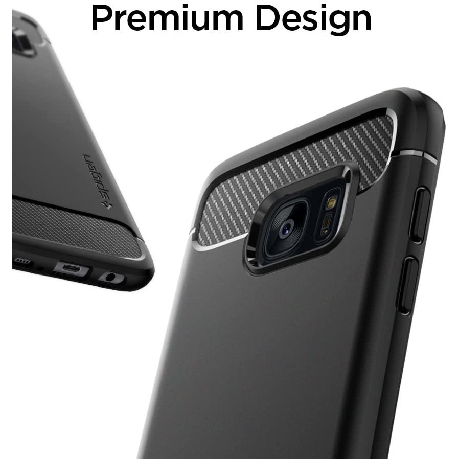 Case Galaxy S7 Edge Spigen Capsule Ultra Rugged Samsung Softcase Carbon Fiber Casing