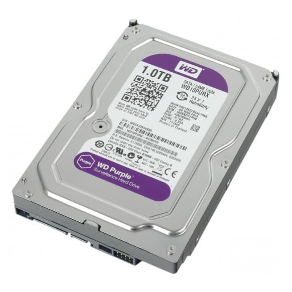 WDC Purple 1TB For CCTV 24 Hours - WD10PURX - Garansi 3 Thn