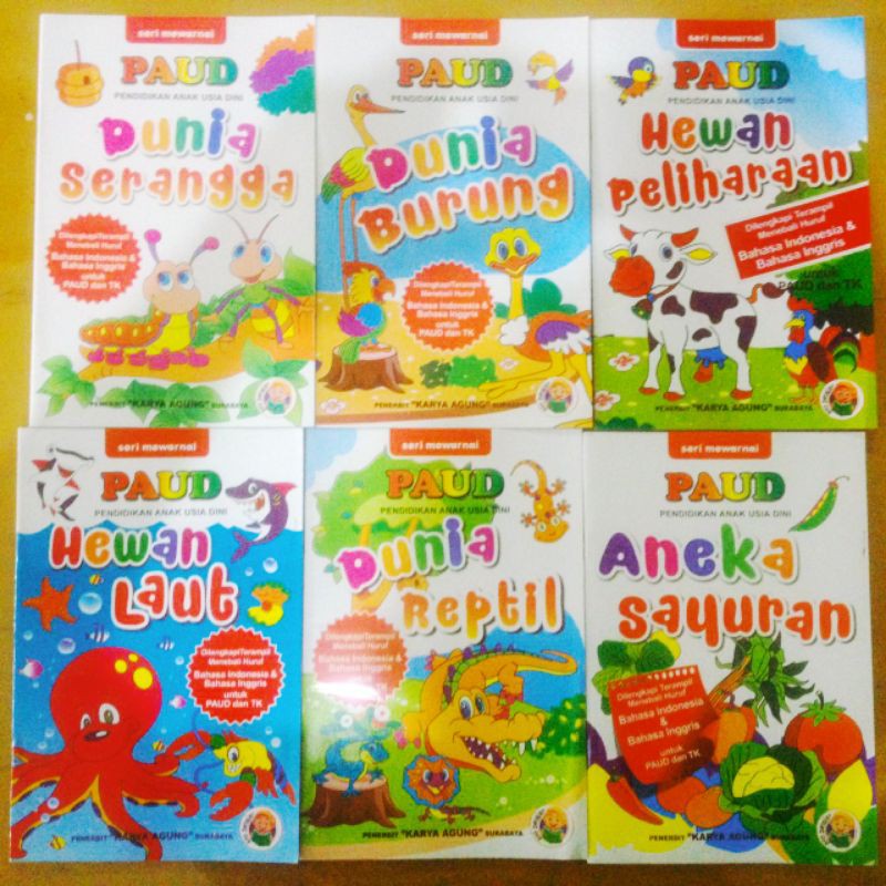 Buku Paud Buku Anak  Buku Mewarnai Buku TK / Bisa COD