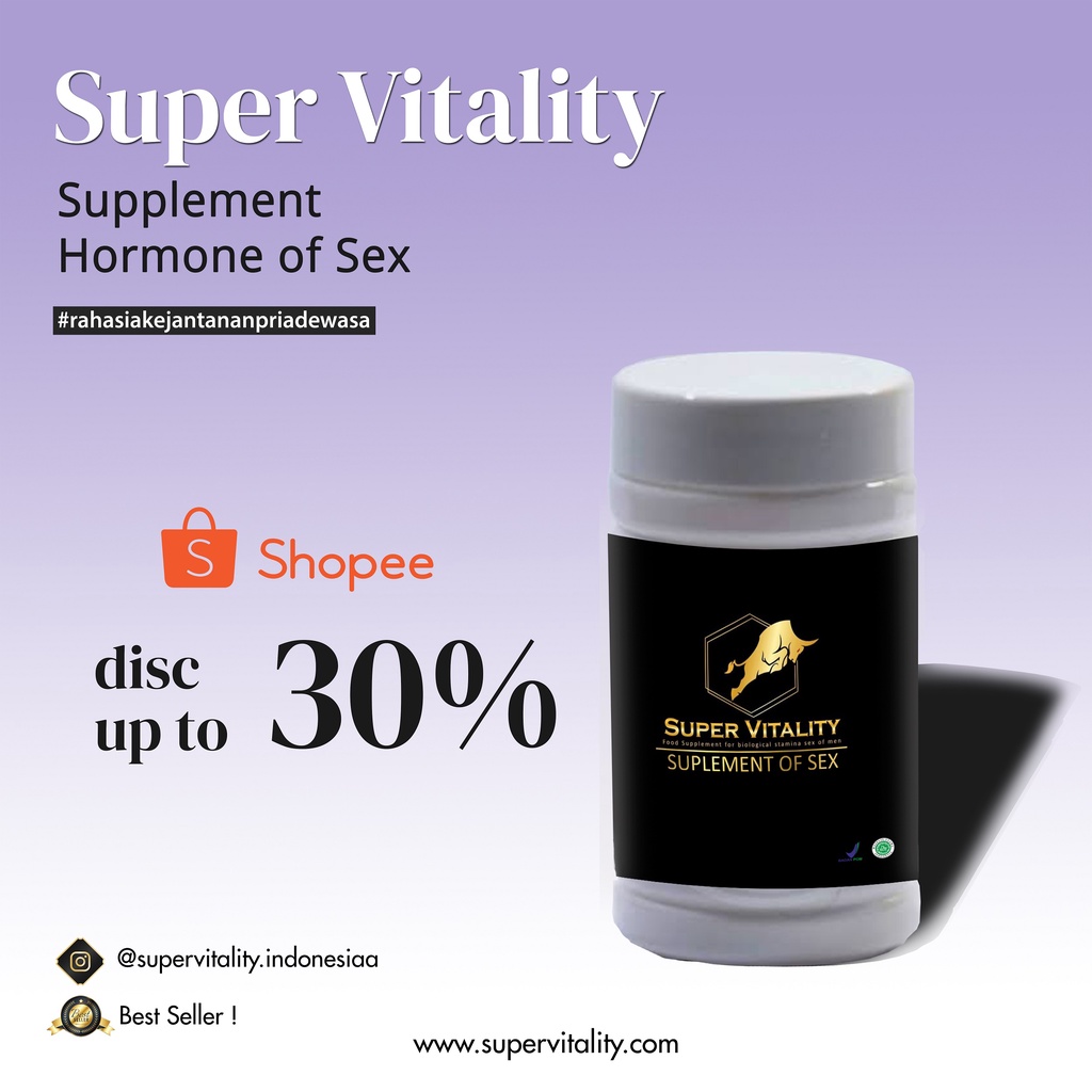 [Kapsul Hormon] SUPER VITALITY Pria Dewasa / Solusi Sperma Encer / Solusi Mandul /Solusi organ Vital