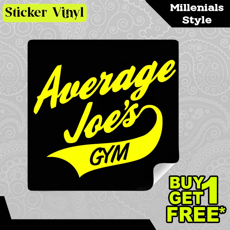 

Stiker Sticker Average Joe Gym Gambar Unik Desain Keren dan Kekinian Aesthetic Bahan Vinyl Satuan Anti Air